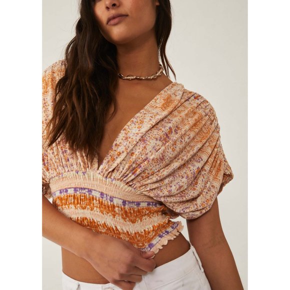 Free People Tops - 🎉LAST CHANCE🎉 NWT Free People Next Vacation Top / Ivory Combo